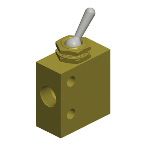 Toggle 3 Way Detented NPT