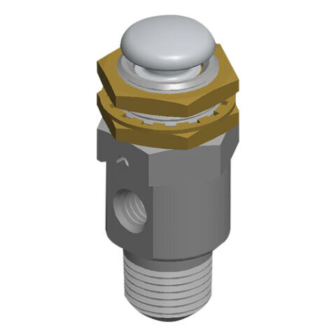 Push Button 3 Way Spring Return UNF