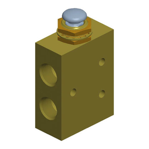 Push Button 4 Way Spring Return NPT
