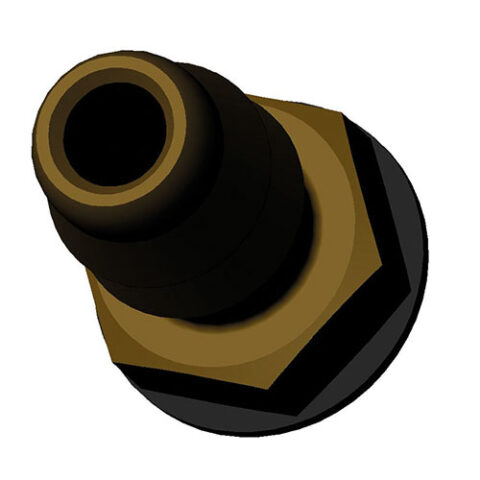 Straight Fitting - Bag of 10 - Brass - 1/4"
