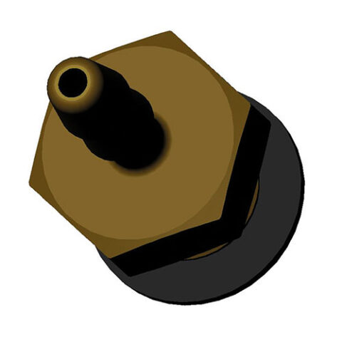 Straight Fitting - Bag of 10 - Brass - 1/8"