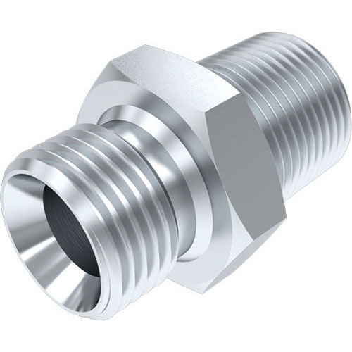 Straight Adaptor - BSPP Male 60 deg Cone / BSPT Male