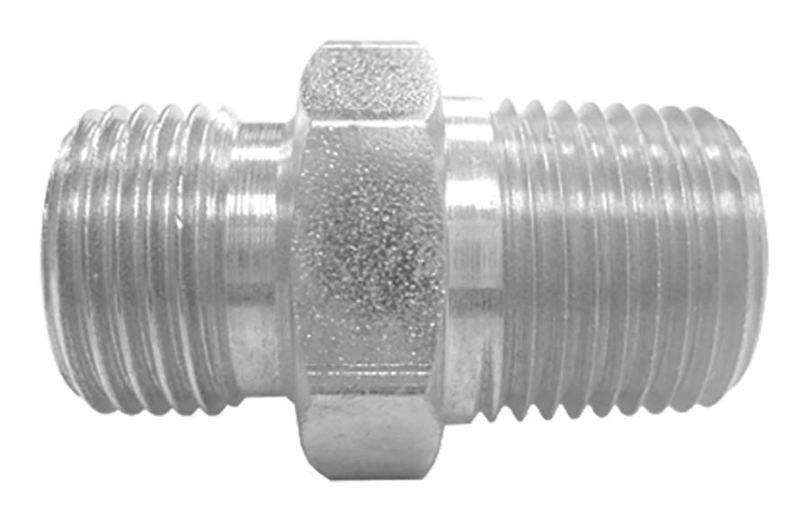 Straight Adaptor - BSPP Male 60 deg Cone / BSPT Male