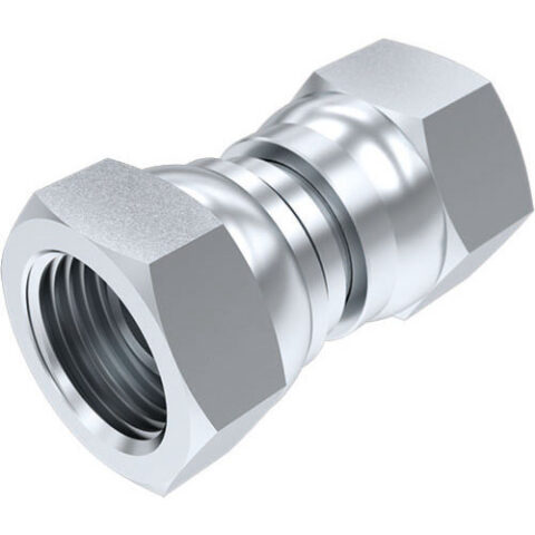 Straight Adaptor - BSPP Swivel Female / JIC Swivel Female