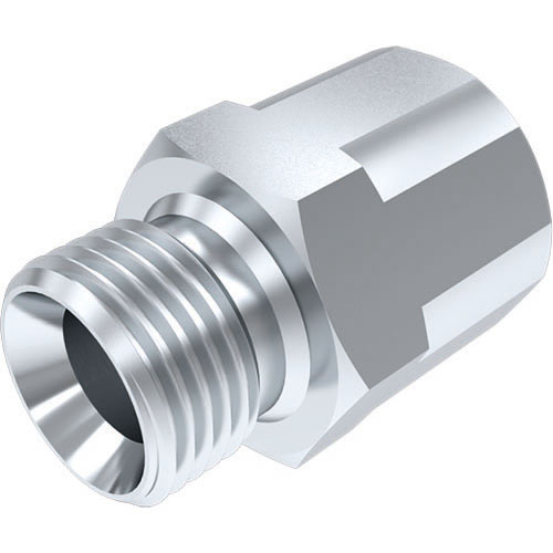 Straight Adaptor - BSPP Male 60 deg Cone / BSPP Fixed Female Extended