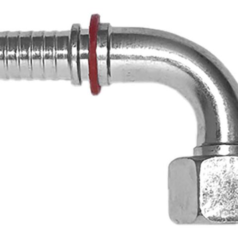 90 deg Swept Elbow 24 deg Cone - Metric Female