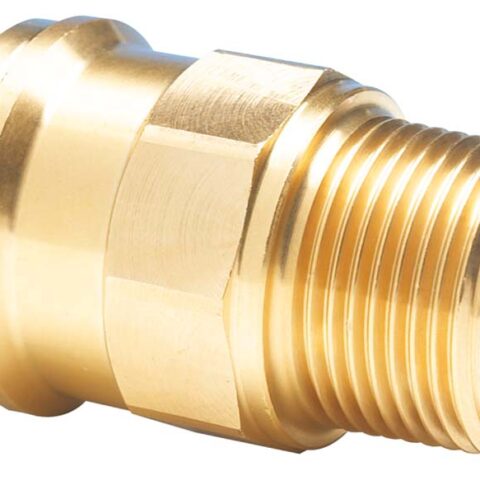 Brass Straight Adaptor Male BSPT