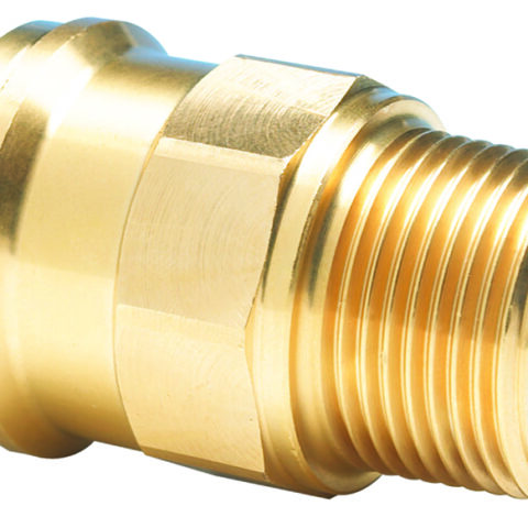 Brass Straight Adaptor Male BSPT