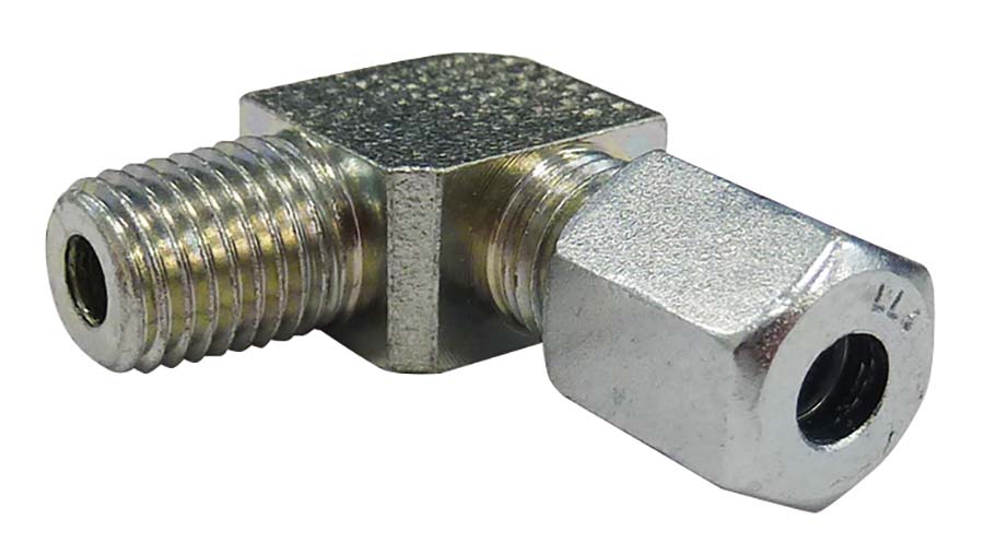LL 90 deg Elbow Male Stud - Zinc Nickel Coated