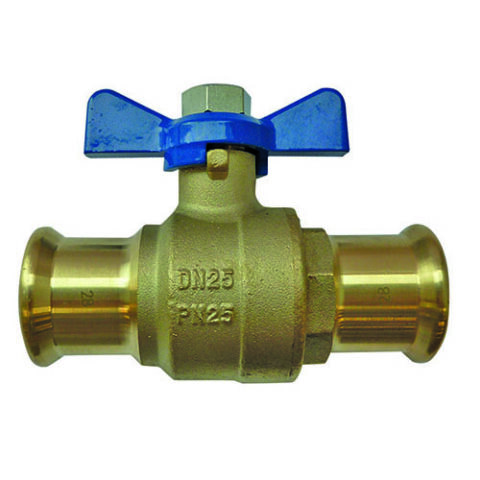 T Handle Water Ball Valves Red / Blue Handle