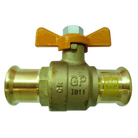 T Handle Gas Ball Valves Yellow Handle
