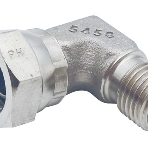 90 Degree Compact Elbow - BSPP Male / BSP Female 60 Degree Cone