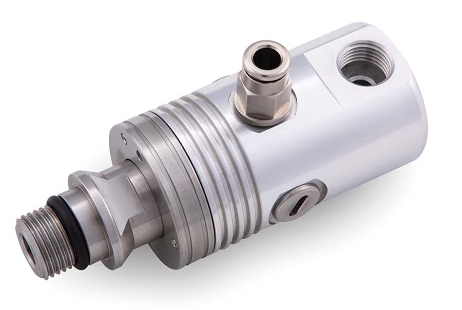 High Speed Unions for Coolant, Dry Run - Left Hand Thread - Axial
