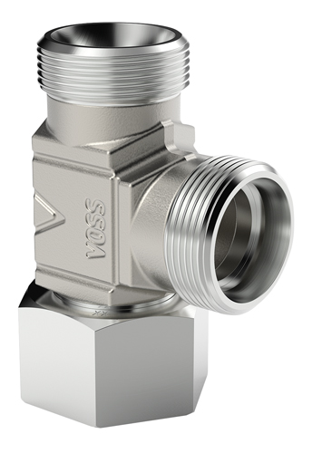 Swivel Run Tee Metric Male / Female With O-Ring