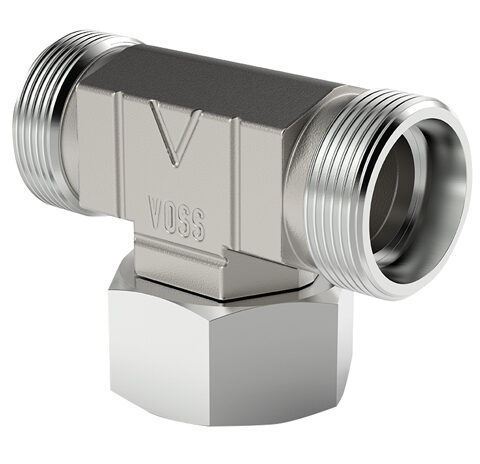 Swivel Branch Tee Metric Male / Female With O-Ring