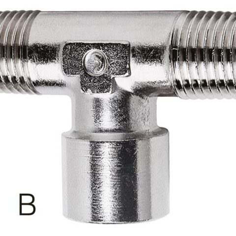Centre Leg Tee - BSPT Male Male / BSPP Female