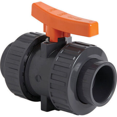 Industrial Double Union for Solvent Welding - uPVC - EDPM Seals
