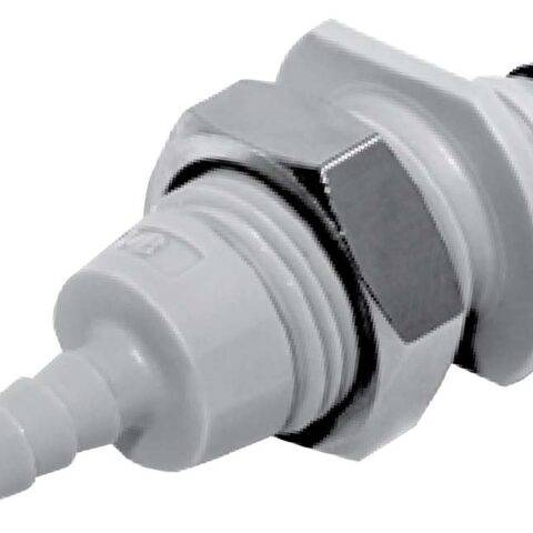 Panel Mount - Valved Hose Barb