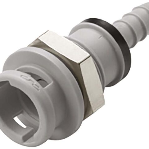 Panel Mount - Valved Hose Barb