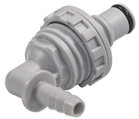 Panel Mount Elbow - Valved
