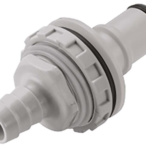 Panel Mount - Valved Hose Barb