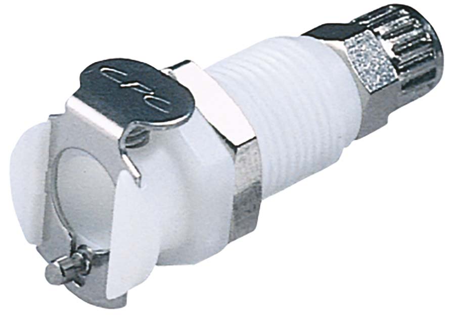 Panel Mount - Unvalved Ferruless Polytube Fitting, PTF