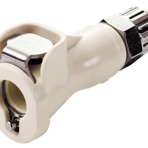 In-Line - Valved Ferruless Polytube Fitting, PTF