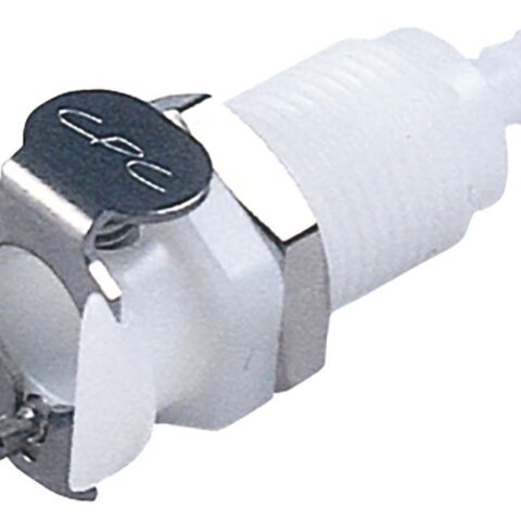 Panel Mount - Valved Hose Barb