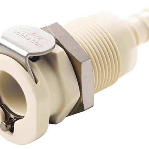 Panel Mount - Valved Hose Barb