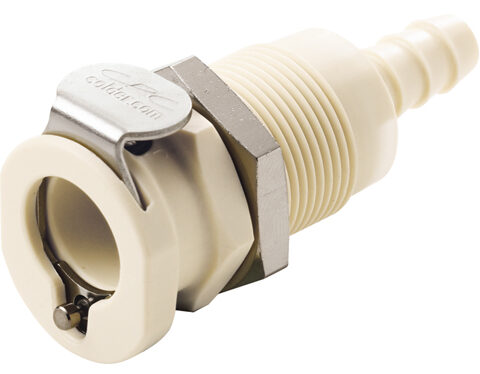 Panel Mount - Valved Hose Barb