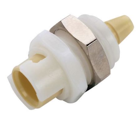 Panel Mount - Unvalved - Polypropylene - Hose Barb