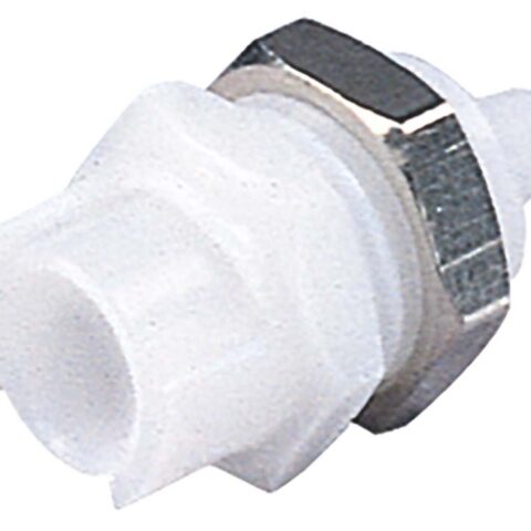 Panel Mount - Valved - Acetal - Hose Barb