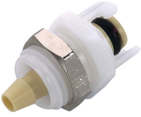 Panel Mount - Unvalved - Polypropylene - Hose Barb