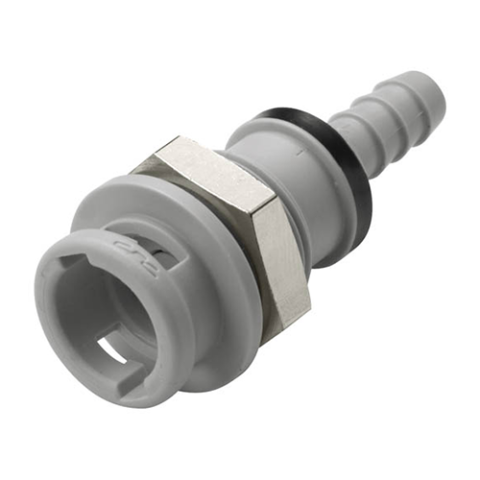 Panel Mount - Valved Hose Barb