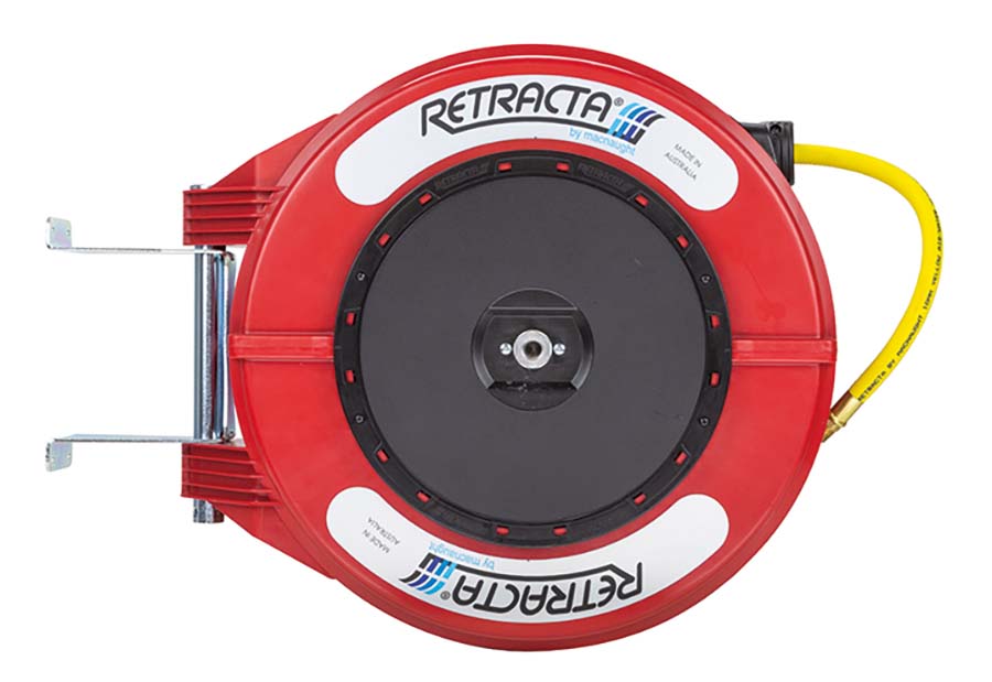 Red Reel - Complete With Hose - For Breathing Air