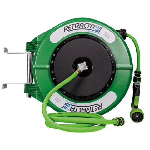 Green Reel Complete With Hose And Spray Gun