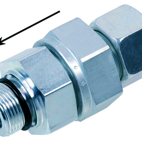 Non Return Valve - Form E - BSPP Male - WD Captive Seal Flow Towards Male Stud