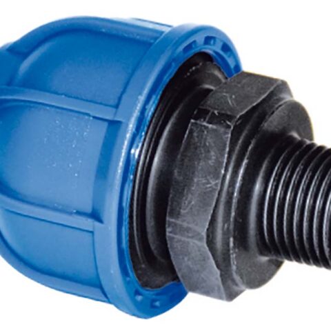 Male Straight Connector Aluminium