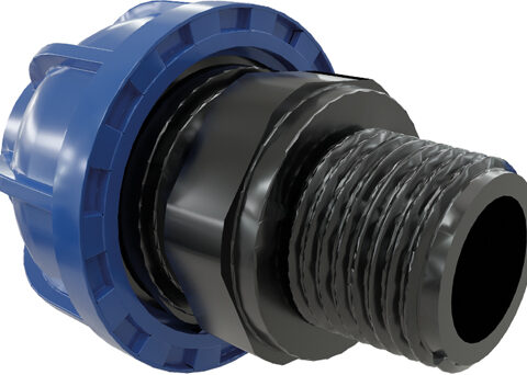 Male Straight Connector Aluminium