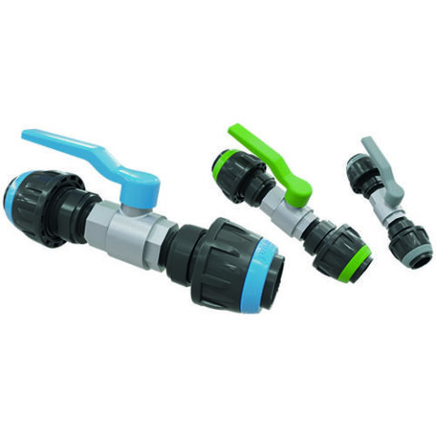 Straight Connector with Ball Valve