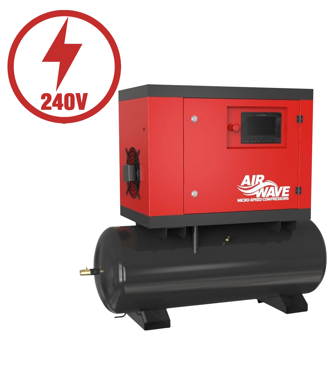 Airwave MICRO-SPEED 4-10-160D-230V variable-speed rotary screw air compressor