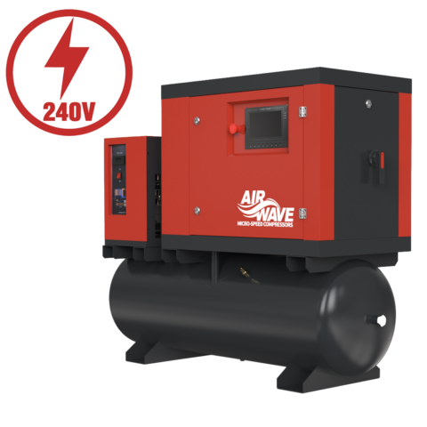 Airwave MICRO-SPEED 4-10-200D-230V variable-speed rotary screw air compressor