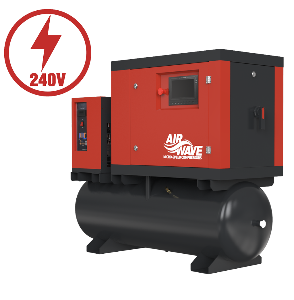 Airwave MICRO-SPEED 4-10-200D-230V variable-speed rotary screw air compressor