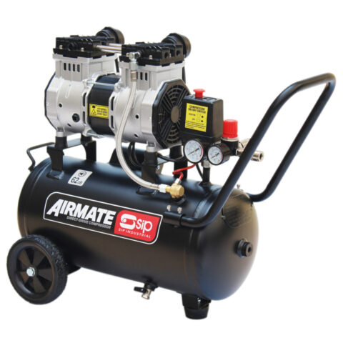 SIP DD 2hp 24ltr Low Noise Oil-Free Direct Drive Compressor, SIP-05478