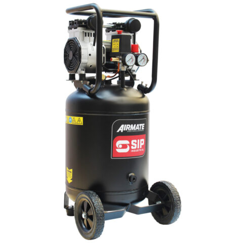 SIP DD 2hp 50ltr Low Noise Oil-Free Vertical Direct Drive Compressor, SIP-05483