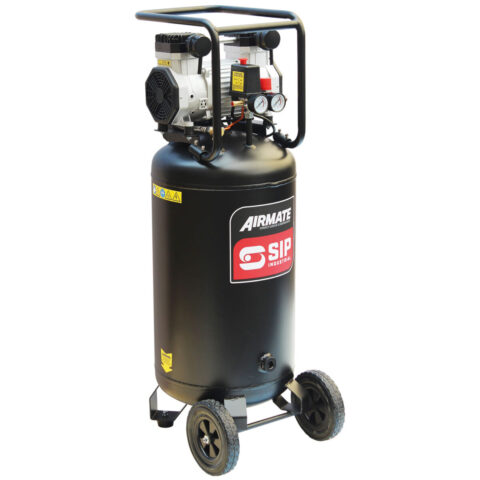 SIP DD 3hp 100ltr Low Noise Oil-Free Vertical Direct Drive Compressor, SIP-05484