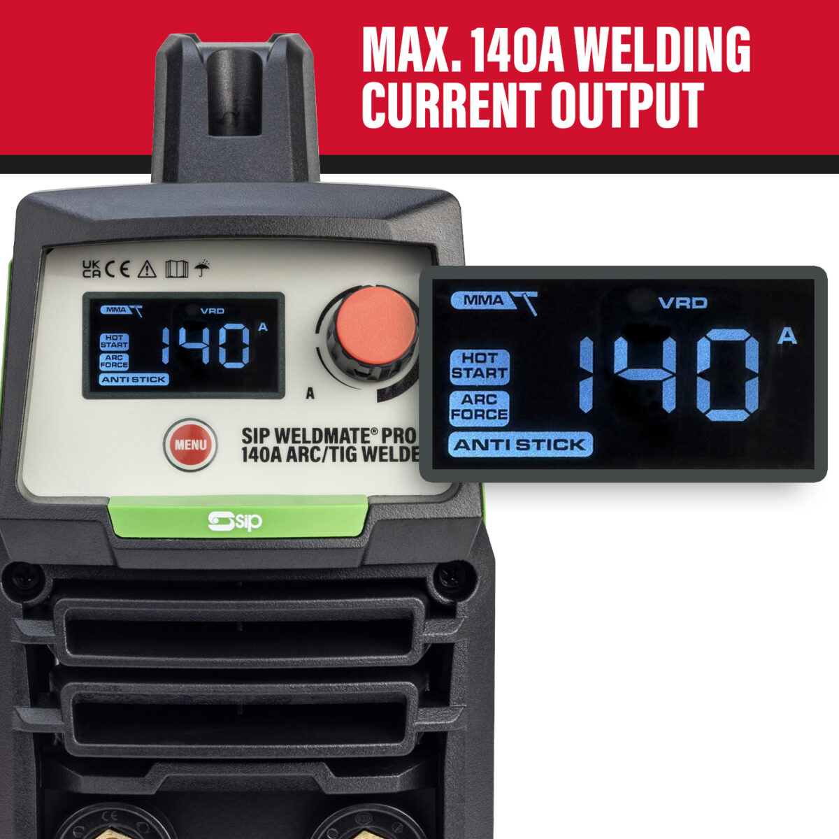 SIP WELDMATE® PRO 140A ARC/TIG Inverter Welder view 2