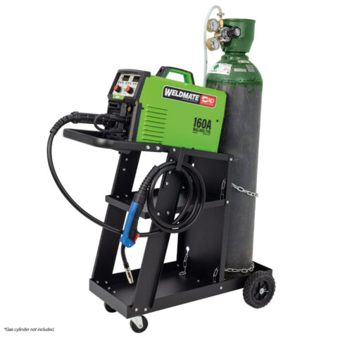 SIP WELDMATE® AUTOPLUS 160A MIG/ARC/TIG Synergic Inverter Welder with Cart Package, SIP-05738CART