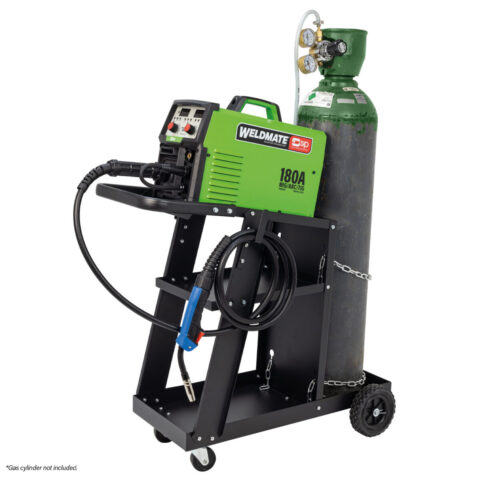SIP WELDMATE® AUTOPLUS 180A MIG/ARC/TIG Synergic Inverter Welder with Cart Package, SIP-05739CART
