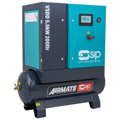 SIP VSDD 5.5kW 10bar 200ltr 400v Rotary Screw Compressor, SIP-08260